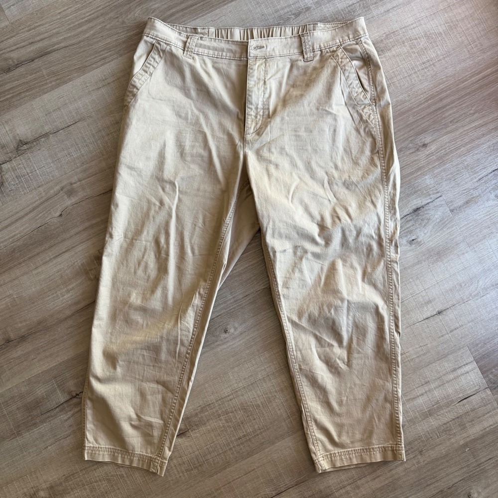 Old Navy High-Rise OG Chino Pants Teakwood Beige XL 857281-04